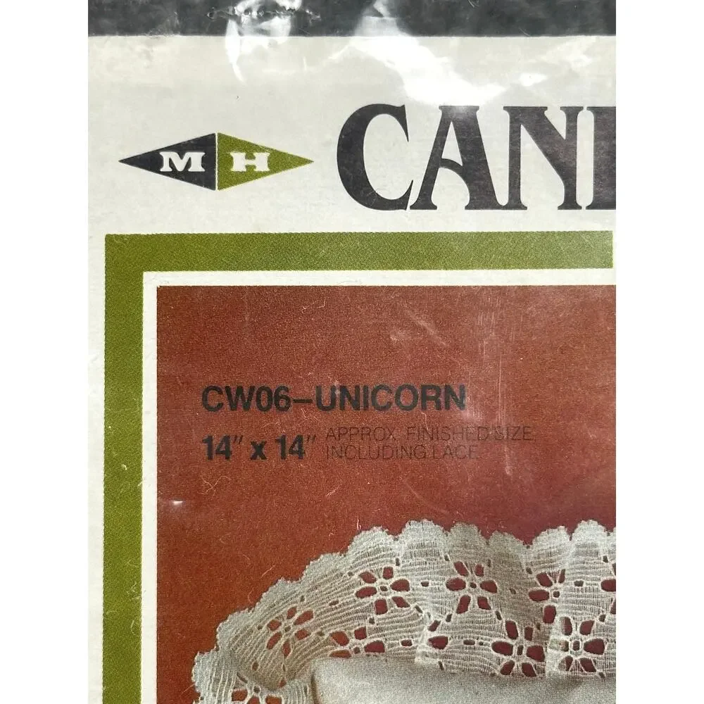 Vintage candlewick pillow